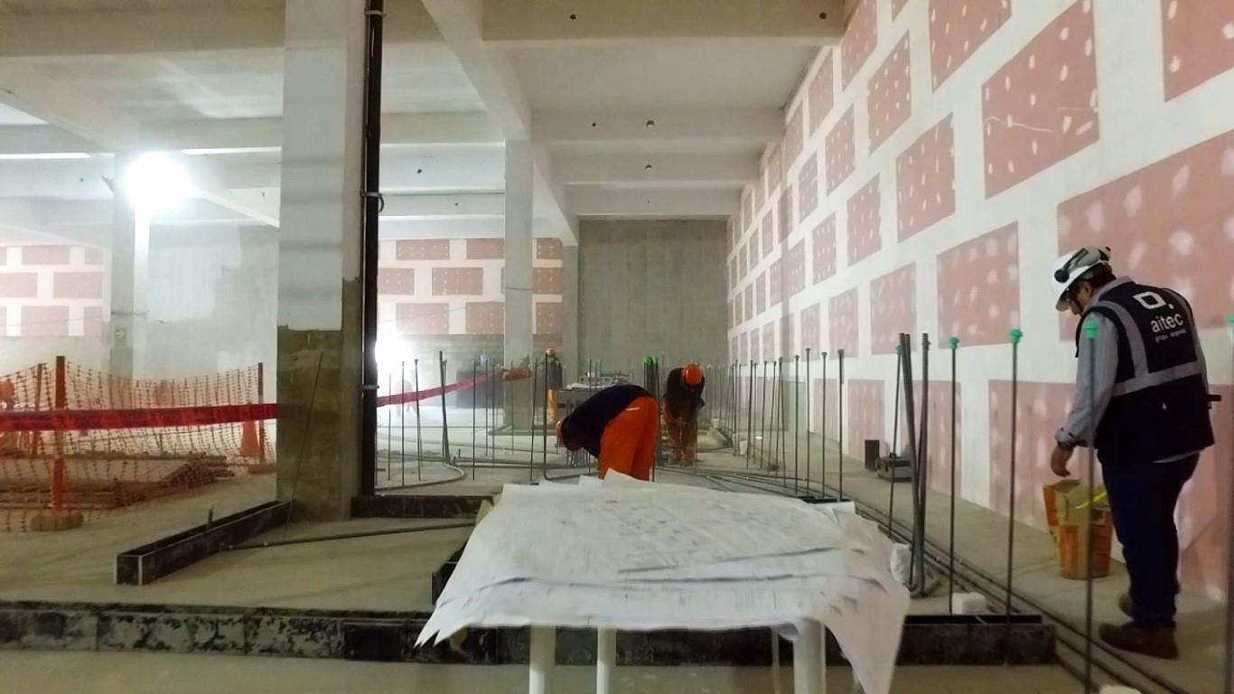 Obras de adecuación del supermercado Plaza Vea en Chiclayo